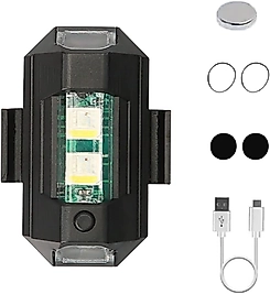 1 Adet Mini Led Lamba Çakarlı 7 Renk Flaşlı Gece Güvenliği İçin Aydınlatma