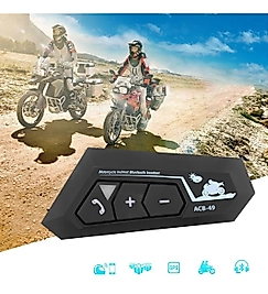 BT 22 Bluetooth Motosiklet Kulaklığı Intercom Siyah Motorsiklet Kulaklık