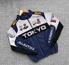 Paraşüt Kumaş Baskılı Oversize Unisex Rüzgarlık Yağmurluk