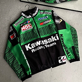 Paraşüt Kumaş Baskılı Oversize Unisex Rüzgarlık Yağmurluk