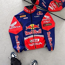 Paraşüt Kumaş Baskılı Oversize Unisex Rüzgarlık Yağmurluk