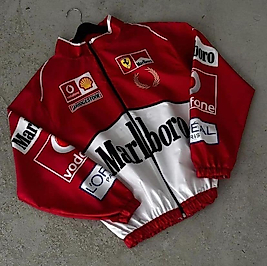 Paraşüt Kumaş Baskılı Oversize Unisex Rüzgarlık Yağmurluk